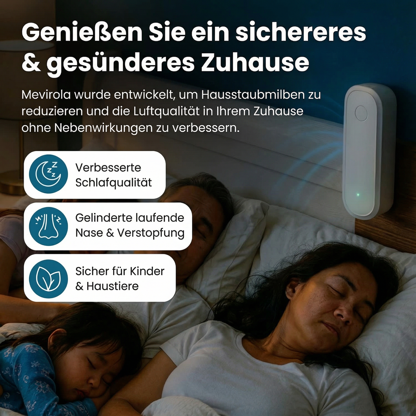 Mevirola™ – Luftreiniger gegen Hausstaubmilben