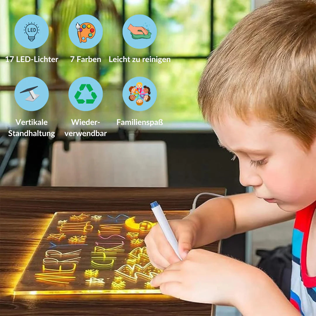 LED-Zeichentafel für Kinder