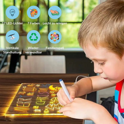 LED-Zeichentafel für Kinder